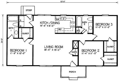 ranch style   bed  bath home design floor plans house plans house floor plans