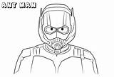 Ant Man Coloring Pages Printable Coloring4free Face Superheroes Marvel Adults Kids sketch template