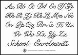 Cursive Handwriting Fancy Lettering Fonts Letter sketch template