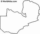 Zambia Worldatlas Atlas sketch template