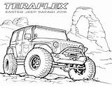 Jeep Drawing Line Coloring Pages Drawings Teraflex Paintingvalley sketch template