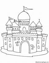 Dome Castle Coloring sketch template