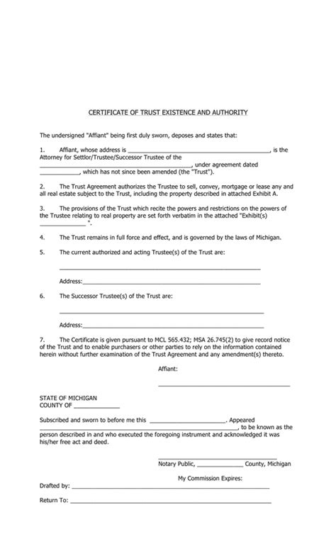 living trust sample form master  template document