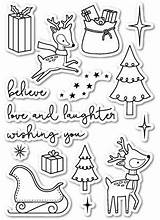 Craftonline Au Christmas Stamps sketch template
