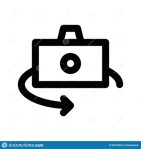 rotate camera sign swap camera symbol switch camera icon vector isolated stock vector