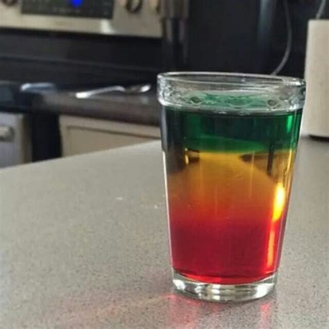 Flaming Bob Marley Shot Tipsy Bartender Liquor Bar Shot Drinks