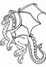 Coloring Dragon Pages Printable Dragons sketch template