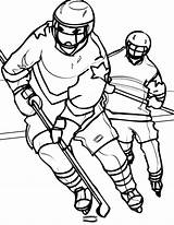 Coloring Pages Goalie Mask Getcolorings Hockey sketch template