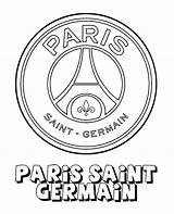 Psg Coloring Pages Sketch Paris Logo Germain Saint Sketchite Template sketch template