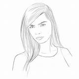 Delevingne sketch template