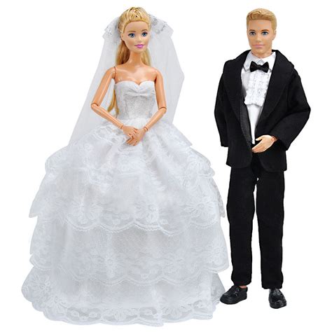 ken doll barbie wedding gown dress clothesformal suit outfit small