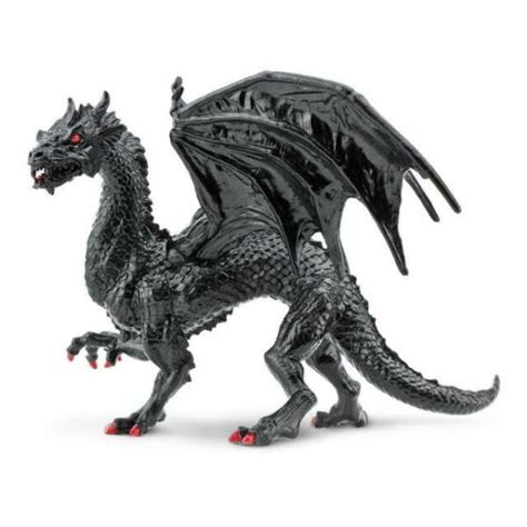 Safari Ltd Twilight Black Dragon Mythical Fantasy Plastic Toy Figure
