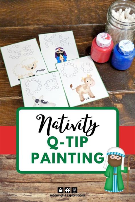 christmas  tip painting printable  young children enjoy