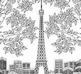 Frankreich Eiffelturm Ausdrucken Kostenlos Malvorlagen Blumen Häuser sketch template