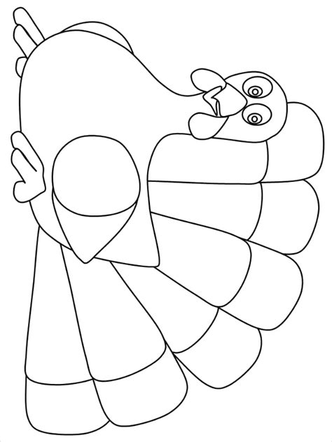 turkey shape templates coloring pages
