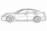 Lexus Coloring Pages sketch template