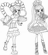 Monster High Coloring Pages Printable Characters Kids Print Color Getcolorings sketch template