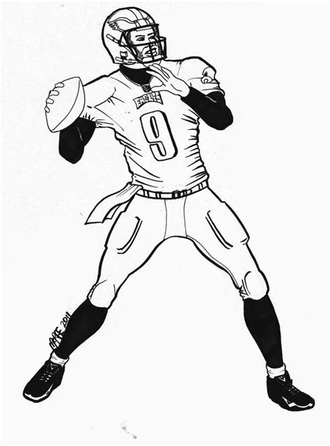 pics  nfl quarterback coloring pages nfl football coloring