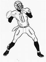 Coloring Football Nfl Eagles Pages Players Quarterback Philadelphia Drawing Player Printable American Mascot Clipart Logo Sheets Newton Cam Print Cool sketch template