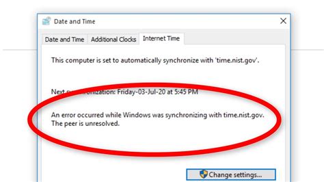 how to fix an error occurred while windows was synchronizing windows