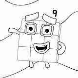 Numberblocks Pages Coloriage Xcolorings sketch template