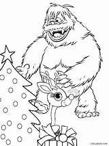 Rudolph Snowman Abominable Bumble Cool2bkids Reindeer Nosed sketch template