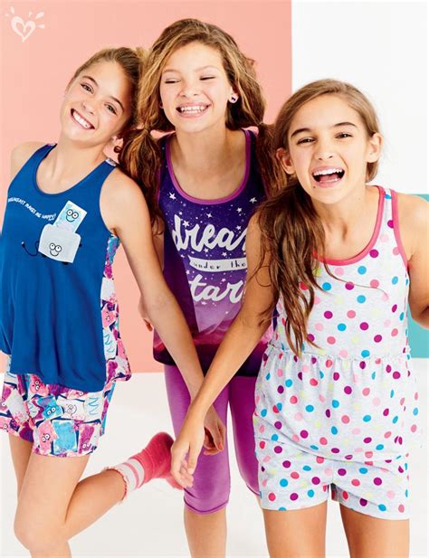 girls pajamas sleepwear shop justice tween outfits tween fashion