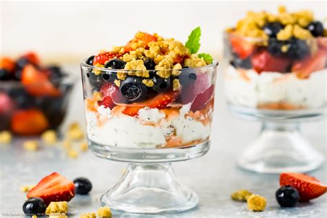 berry parfait  greek yogurt  spoon