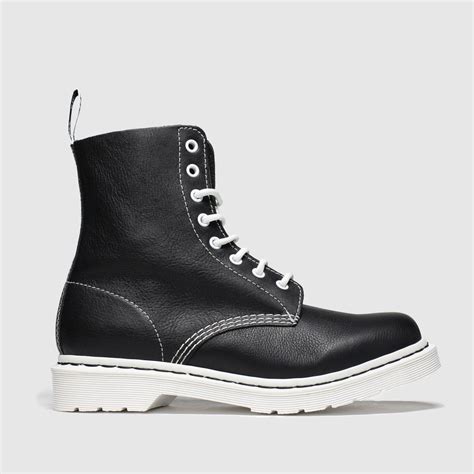 dr martens black white  pascal bw boots shoefreak