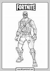 Fortnite Coloring Pages Skins Print Color Game sketch template