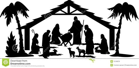 nativity silhouette patterns    clipartmag