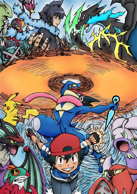 Kalos League Finals Ash Vs Alain By Rohanite On Deviantart