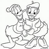 Coloring Pages Christmas Donald Duck Disney Daisy Cute Printable Colouring Mickey Carol Colors Chistmas Carolers 1st Kids Sheets Graders Caroling sketch template