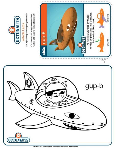 octonauts colour gup  treehouse cartoon coloring pages