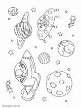 Space Coloring Pages Preschoolers Printable Boys Print sketch template
