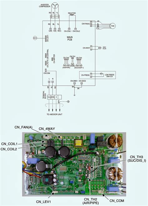 electro  lg wiring diagram models  weg  weg  wdhindoor unit