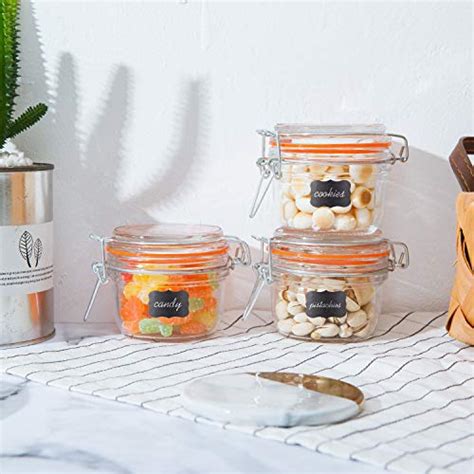 Small Glass Jars With Airtight Lids Encheng Glass Spice Jars 5 Oz Maosn