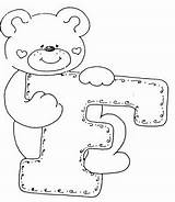 Coloring Alphabet Bears Doll Alfabeto Para Alphabets sketch template