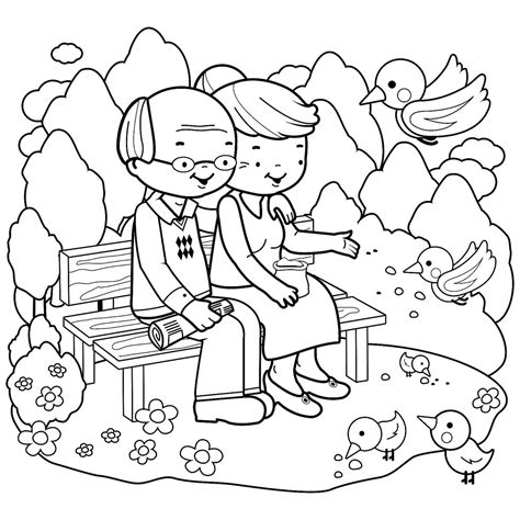 great grandma coloring pages
