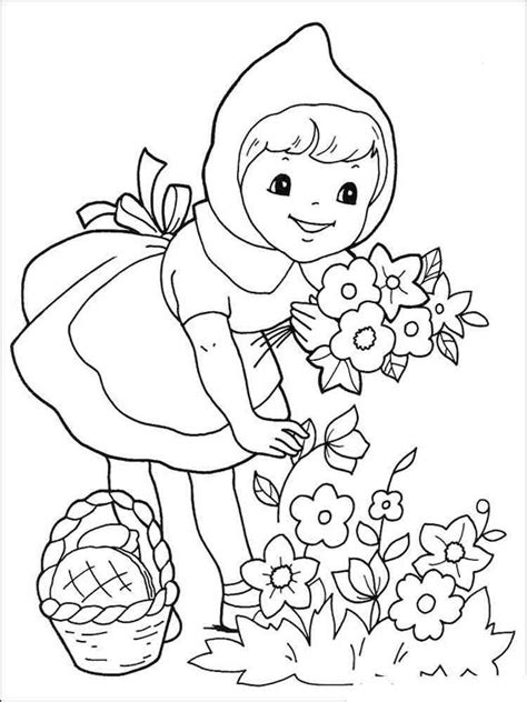 red riding hood coloring pages