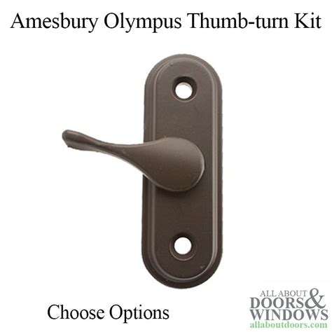 amesbury olympus thumb turn kit   short plate  screws