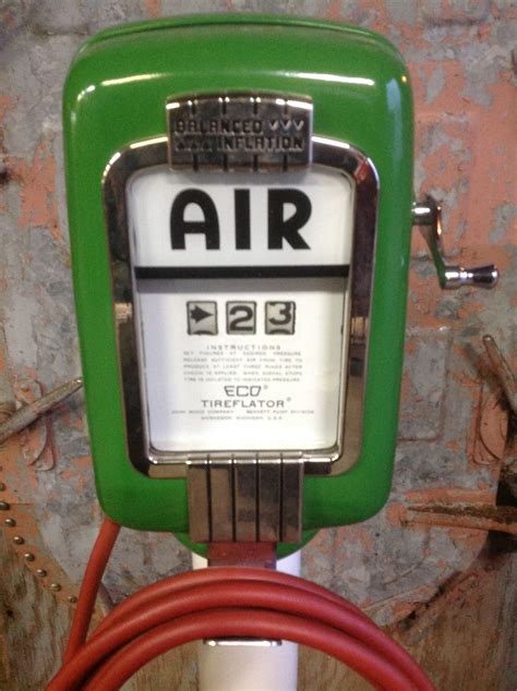 antique eco gas filling station air meter obnoxious antiques