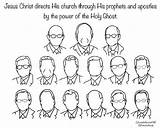 Coloring Lds Pages Prophet Apostles sketch template