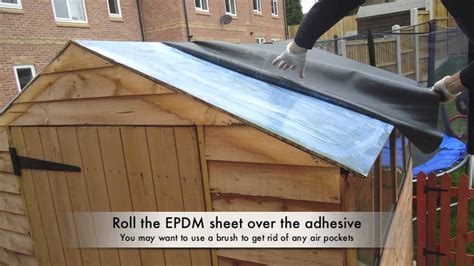 waterproof  shed roof  epdm youtube
