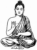 Buddha Gautam 4to40 Purnima sketch template