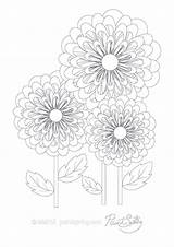 Coloring Adult Japanese Japan Book Printable Flower Pages sketch template