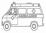 Ambulance Coloring Pages Printable Preschool Kids Sheets Color Colouring Truck Patients Driver Super Transportation Print Paramedic Activities Da Template Save sketch template