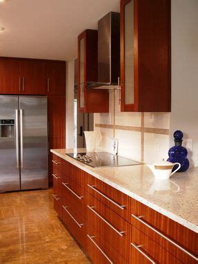 custom modern mahogany kitchen cabinets  natural mystic