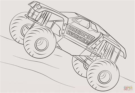 monster truck coloring pages unique  super ausmalbilder monster truck