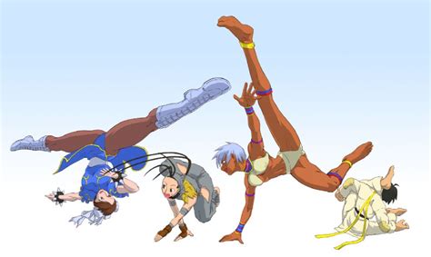 chun li makoto ibuki and elena street fighter and 1